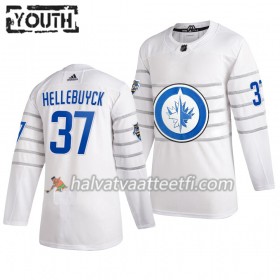 Lasten NHL Winnipeg Jets Pelipaita Connor Hellebuyck 37 Valkoinen 2020 NHL All-Star Adidas Authentic 